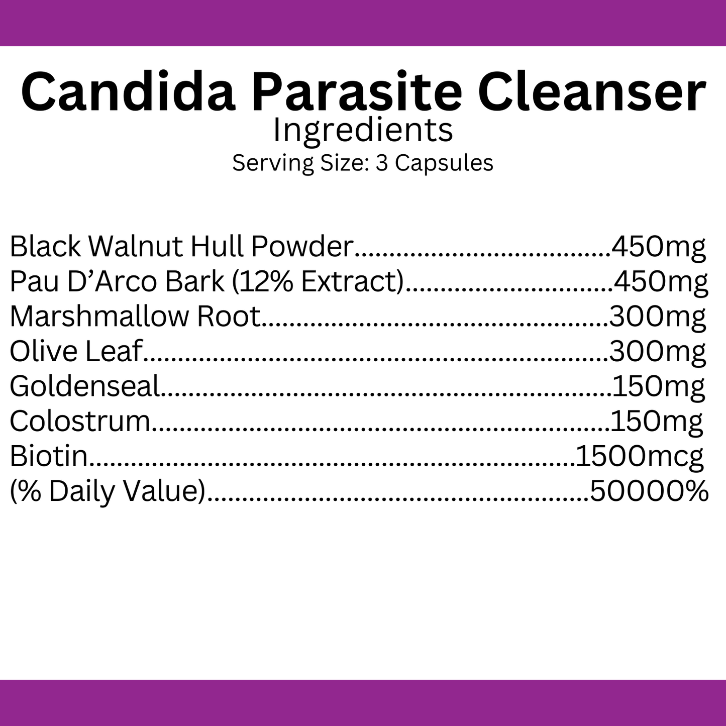 Candida Parasite Cleanser