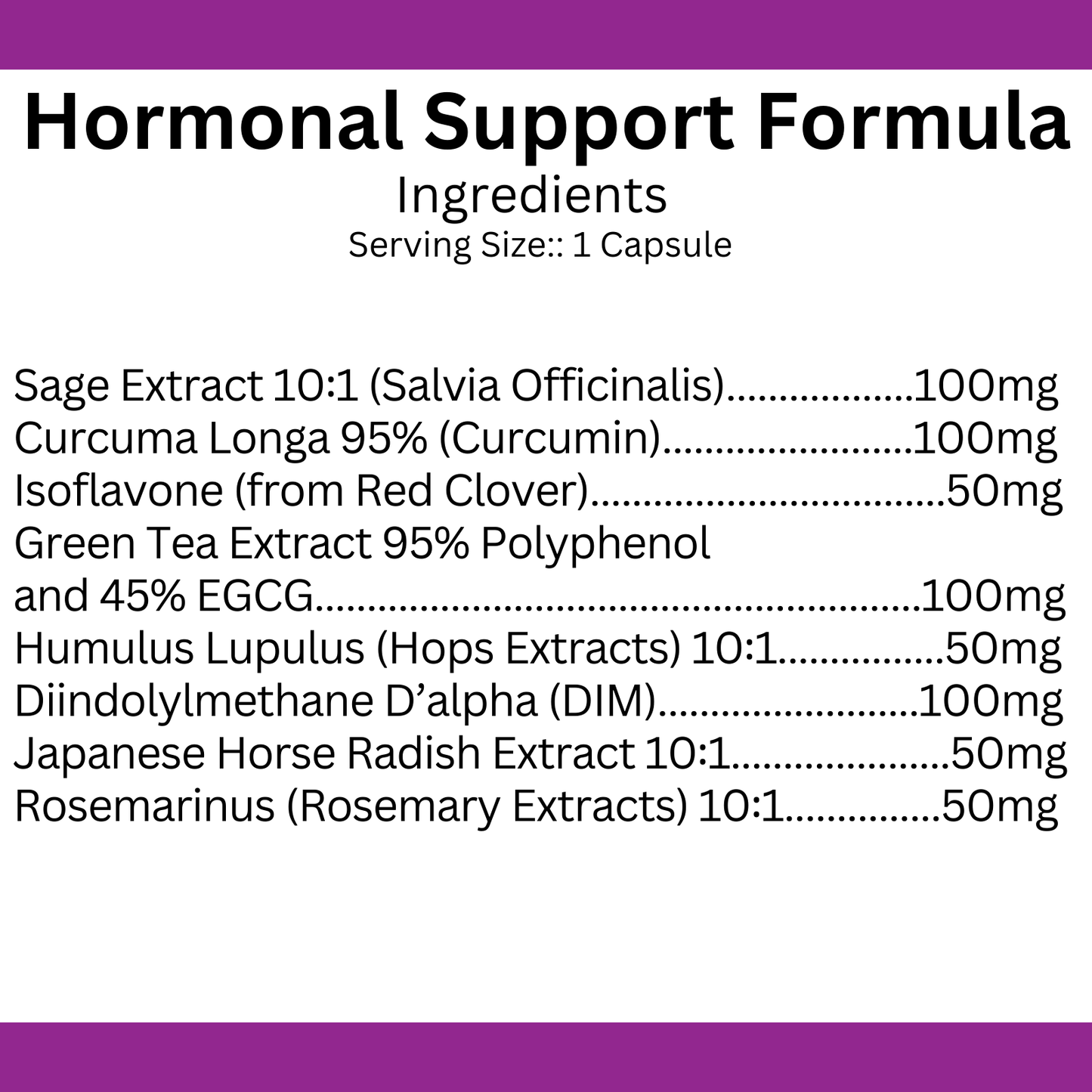 Hormonal Support Formula